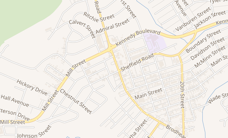 map of 2687 Brodhead Rd 1 Aliquippa, PA 15001