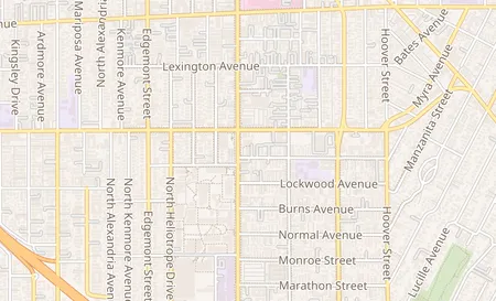 map of 1010 N. Vermont Ave Los Angeles, CA 90029