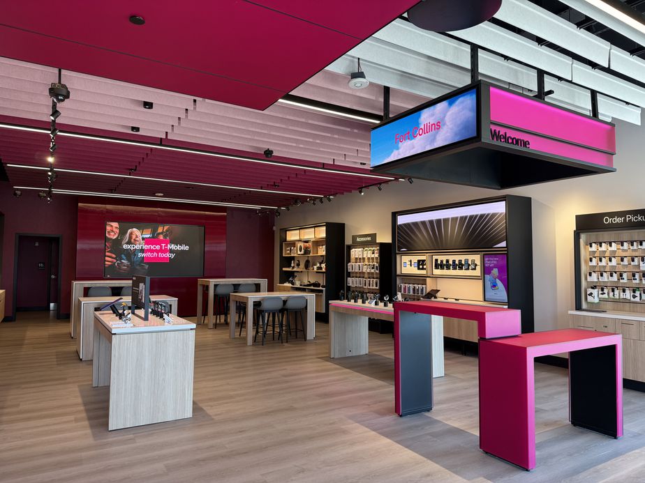 Interior photo of T-Mobile Store at Foothills Mall, Fort Collins, CO