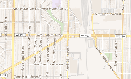 map of 3501 W Capitol Dr Ste C Milwaukee, WI 53216
