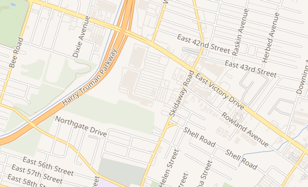 map of 1909 E Victory Drive E-105 Savannah, GA 31404