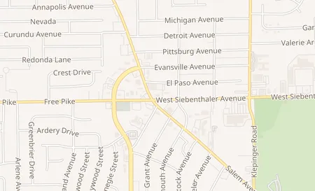 map of 3901 Salem Avenue Dayton, OH 45406