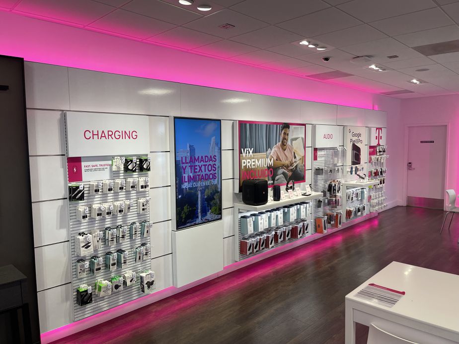 Interior photo of T-Mobile Store at Rainbow & Lake Mead, Las Vegas, NV