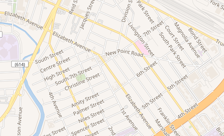 map of 647 Elizabeth Ave Elizabeth, NJ 07206