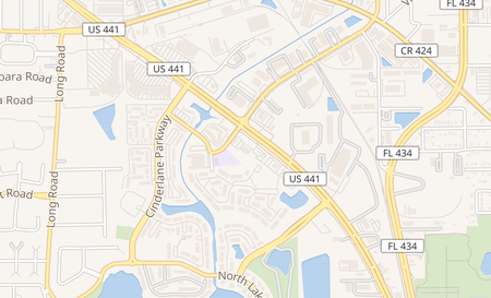 map of 5422 N Orange Blossom Trail Orlando, FL 32810