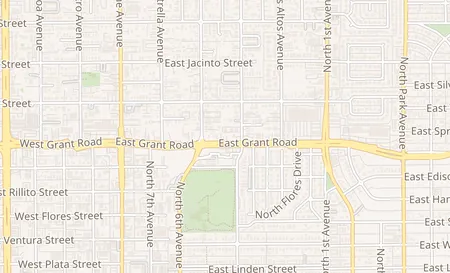 map of 337 E Grant Tucson, AZ 85705