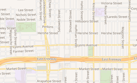 map of 5811 Lyons Ave A Houston, TX 77020