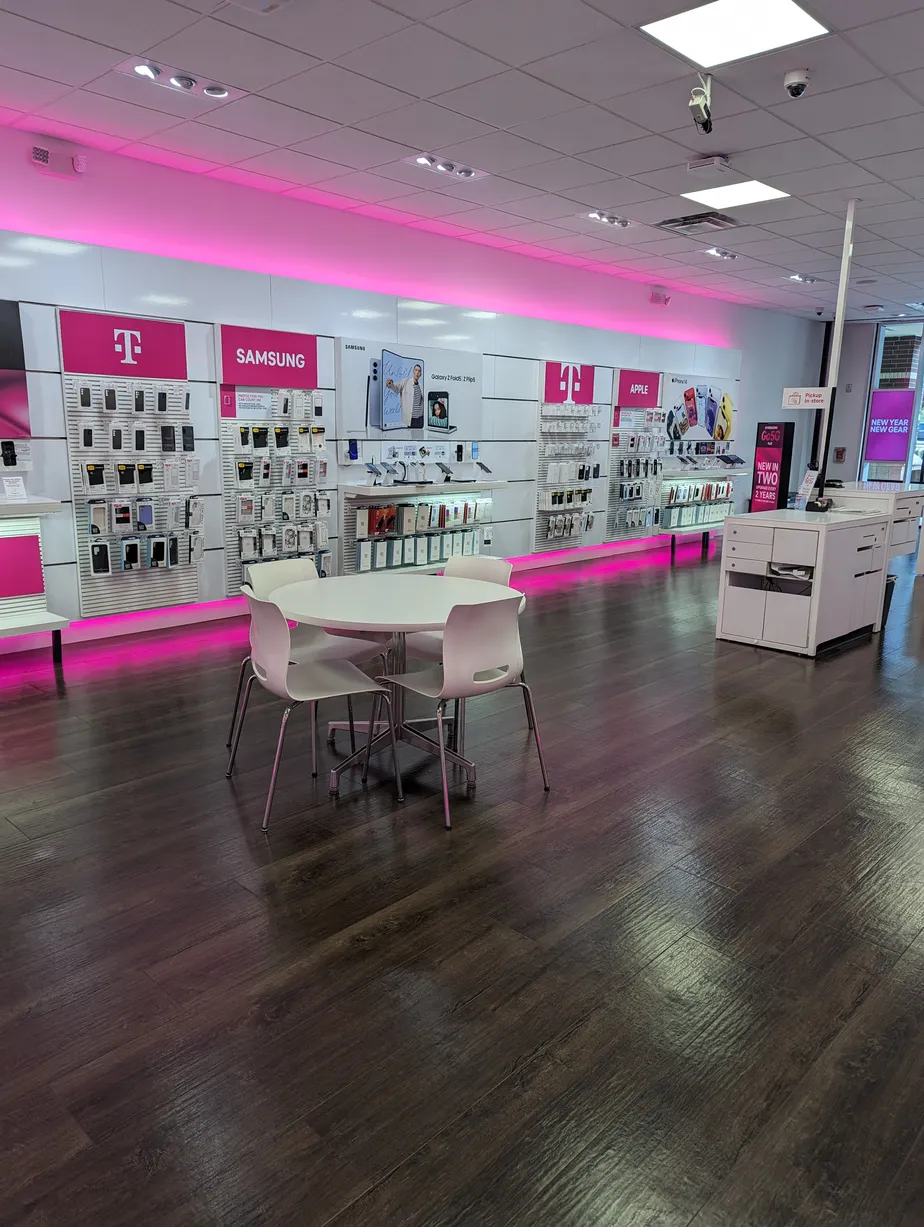 Interior photo of T-Mobile Store at Hwy 6 & Riverstone, Missouri City, TX