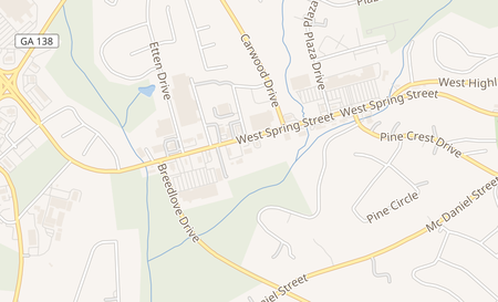 map of 1025 West Spring Street #C Monroe, GA 30655