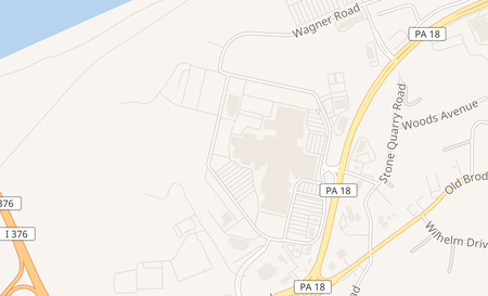 map of 300 Beaver Valley Mall Blvd Monaca, PA 15061