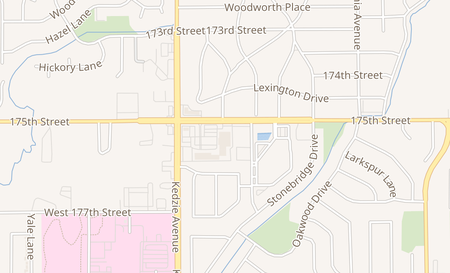 map of 17519 Kedzie Ave Hazel Crest, IL 60429