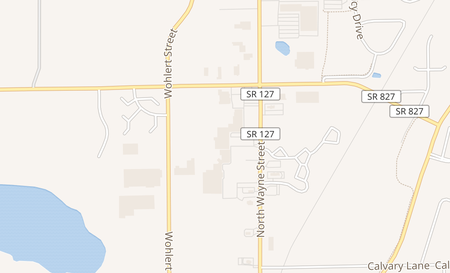 map of 1801 N Wayne St 112A Angola, IN 46703