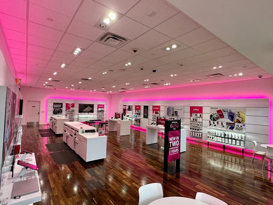 Interior photo of T-Mobile Store at La Plaza Mall, Mcallen, TX
