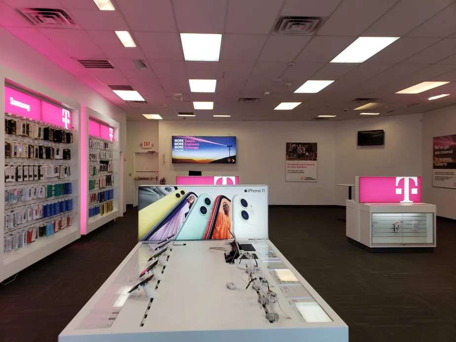 Interior photo of T-Mobile Store at Bypass 72 NW & Mathis Rd 2, Greenwood, SC