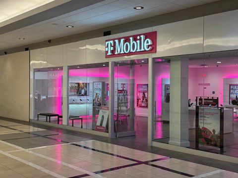 Exterior photo of T-Mobile Store at Quaker Bridge Mall, Lawrence Township, NJ