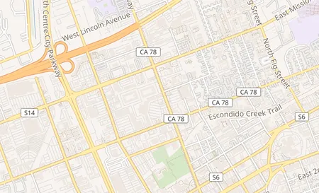map of 675 N. Broadway Suite B Escondido, CA 92025