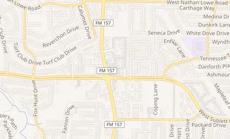 map of 5975 S Cooper St Ste 135 Arlington, TX 76017