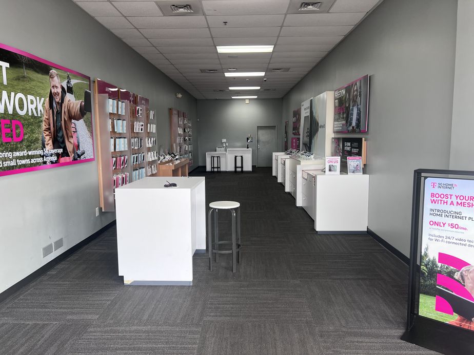 Interior photo of T-Mobile Store at Hudson Dr & W E St, Elizabethton, TN