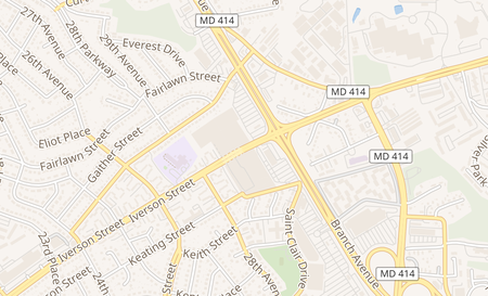 map of 3737 Branch Avenue Temple Hills, MD 20748
