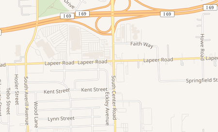 map of 3848 Lapeer Rd Flint, MI 48503