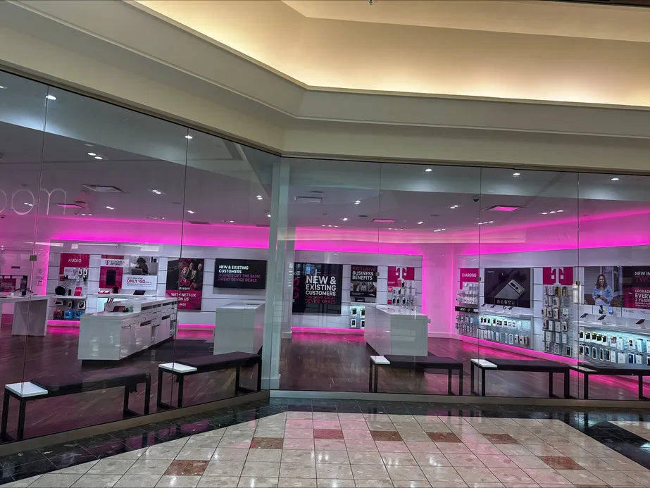 Interior photo of T-Mobile Store at The Gardens Mall, Palm Beach Gardens, FL