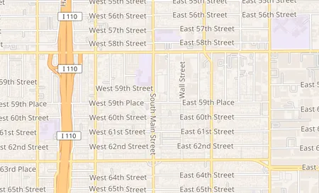 map of 5930 South Main Street #101 Los Angeles, CA 90003