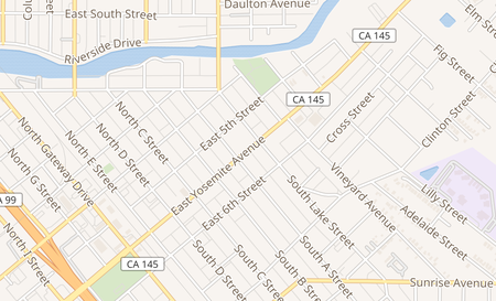 map of 516 E. Yosemite Ave Madera, CA 93638