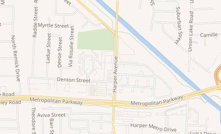 map of 37521 Harper Ave Clinton Township, MI 48036