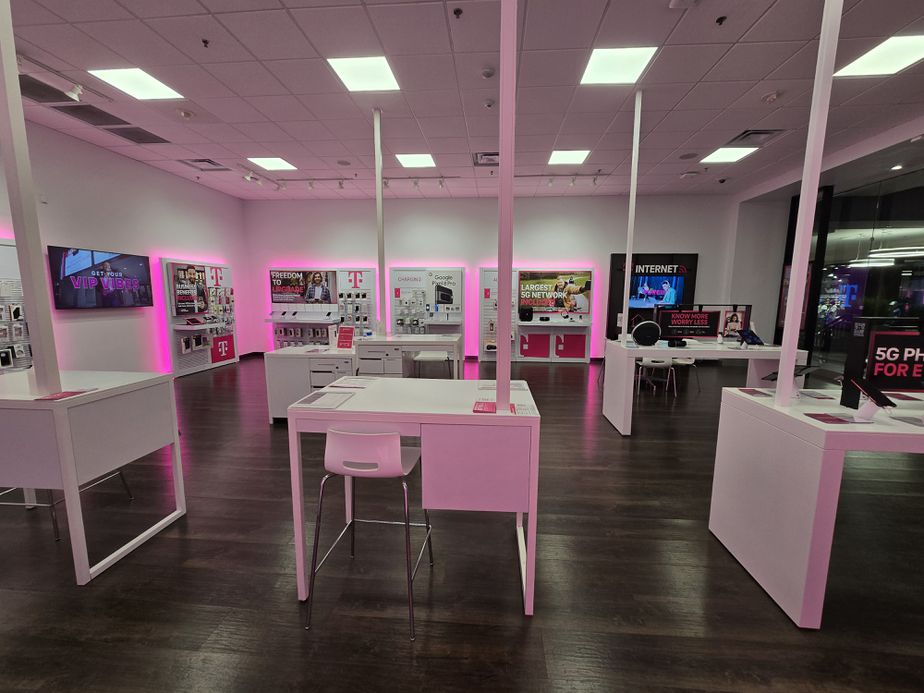 Interior photo of T-Mobile Store at The Oaks Mall, Gainesville, FL