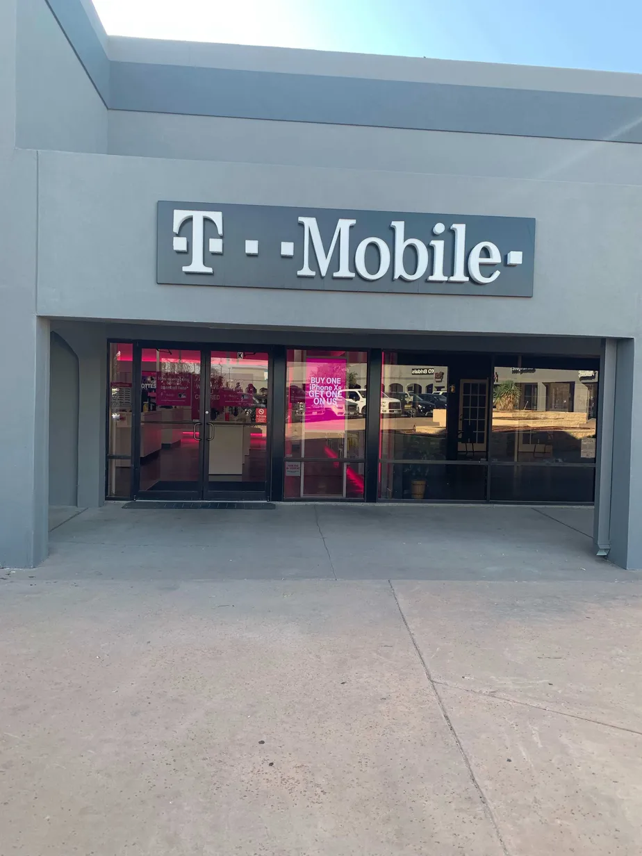 Exterior photo of T-Mobile store at E 42nd St & Englewood Ln, Odessa, TX