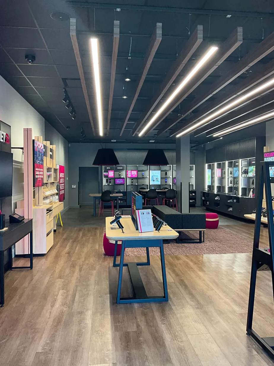 Interior photo of T-Mobile Store at 77th St & 76th St, Pleasant Prairie, WI