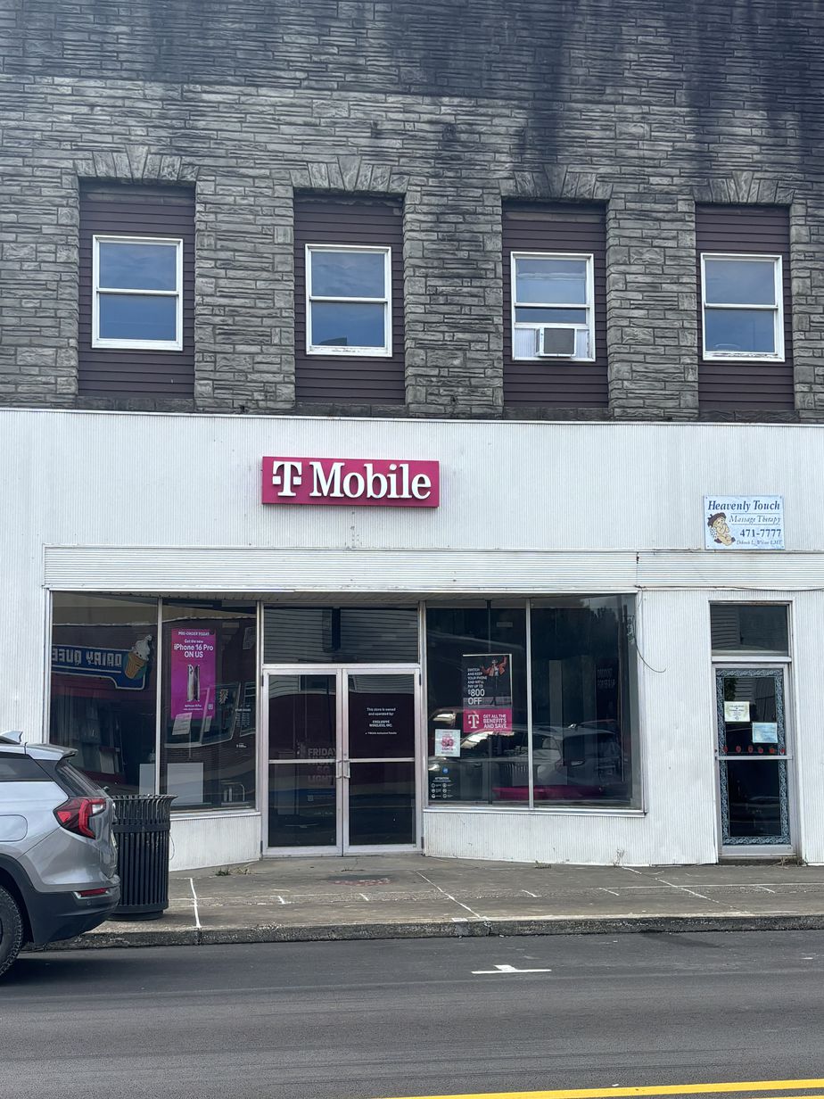 Exterior photo of T-Mobile Store at E Main St & S Spring St, Buckhannon, WV