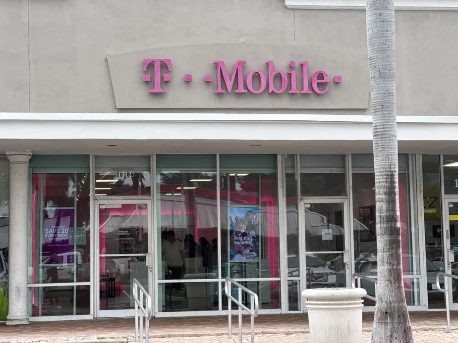  Exterior photo of T-Mobile Store at Collins Ave & 183rd St, Sunny Isles Beach, FL 