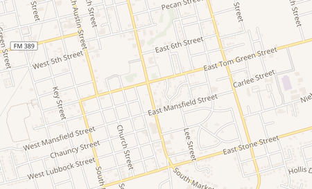 map of 1503 Market St. Brenham, TX 77833