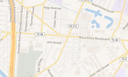 map of 2634 Boca Chica Blvd Ste B Brownsville, TX 78521