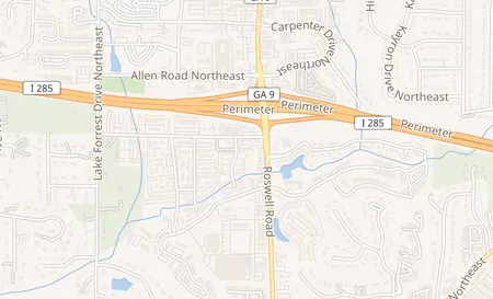 map of 215 Northwood Dr. Atlanta, GA 30342