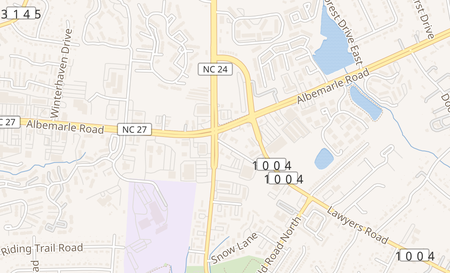 map of 6906 Albemarle Rd. Ste B Charlotte, NC 28227