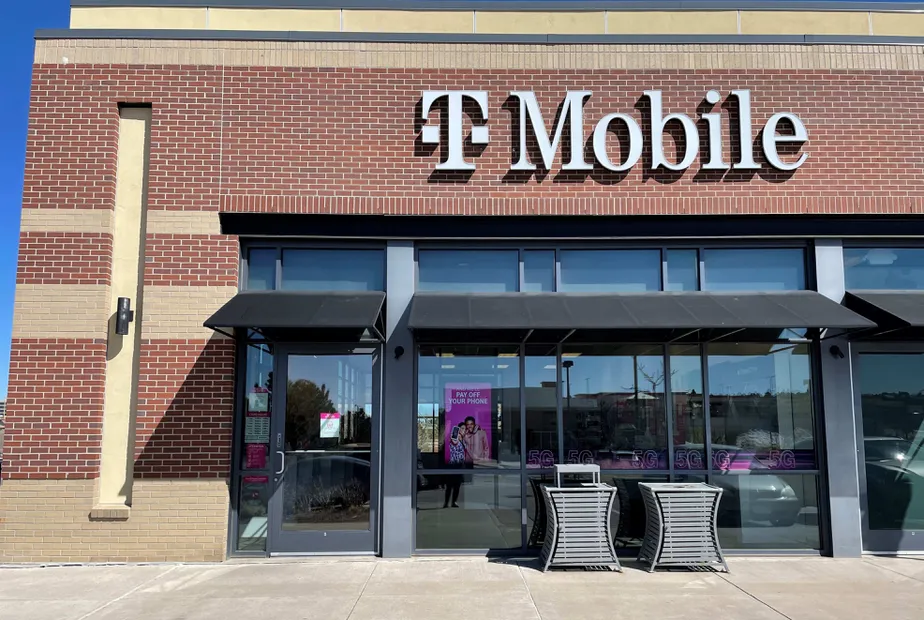 Exterior photo of T-Mobile store at Commons St & E Lincoln Ave 2, Lone Tree, CO