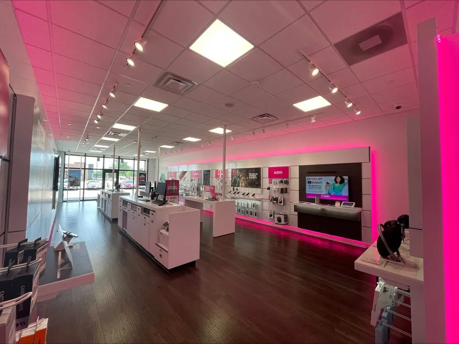 Interior photo of T-Mobile Store at Teasley & Hickory Creek, Denton, TX