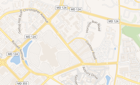 map of 18324 Contour Rd Montgomery Village, MD 20877