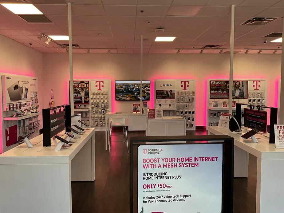  Interior photo of T-Mobile Store at Red Hill & Edinger, Tustin, CA 
