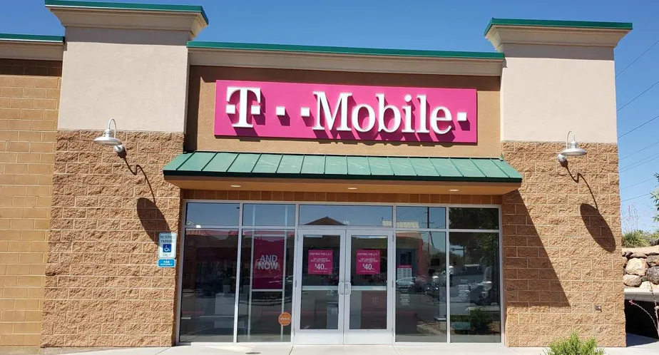 Exterior photo of T-Mobile store at Red Cliffs Dr & 2450 East 2, St George, UT