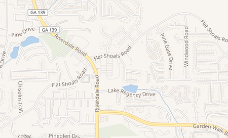 map of 5658 Riverdale Rd #E College Park, GA 30349