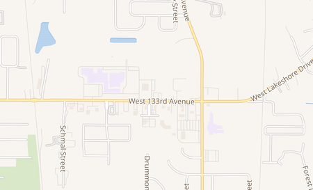 map of 9742 W 133rd Ave Cedar Lake, IN 46303