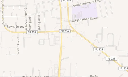 map of 787 South 6th St Macclenny, FL 32063