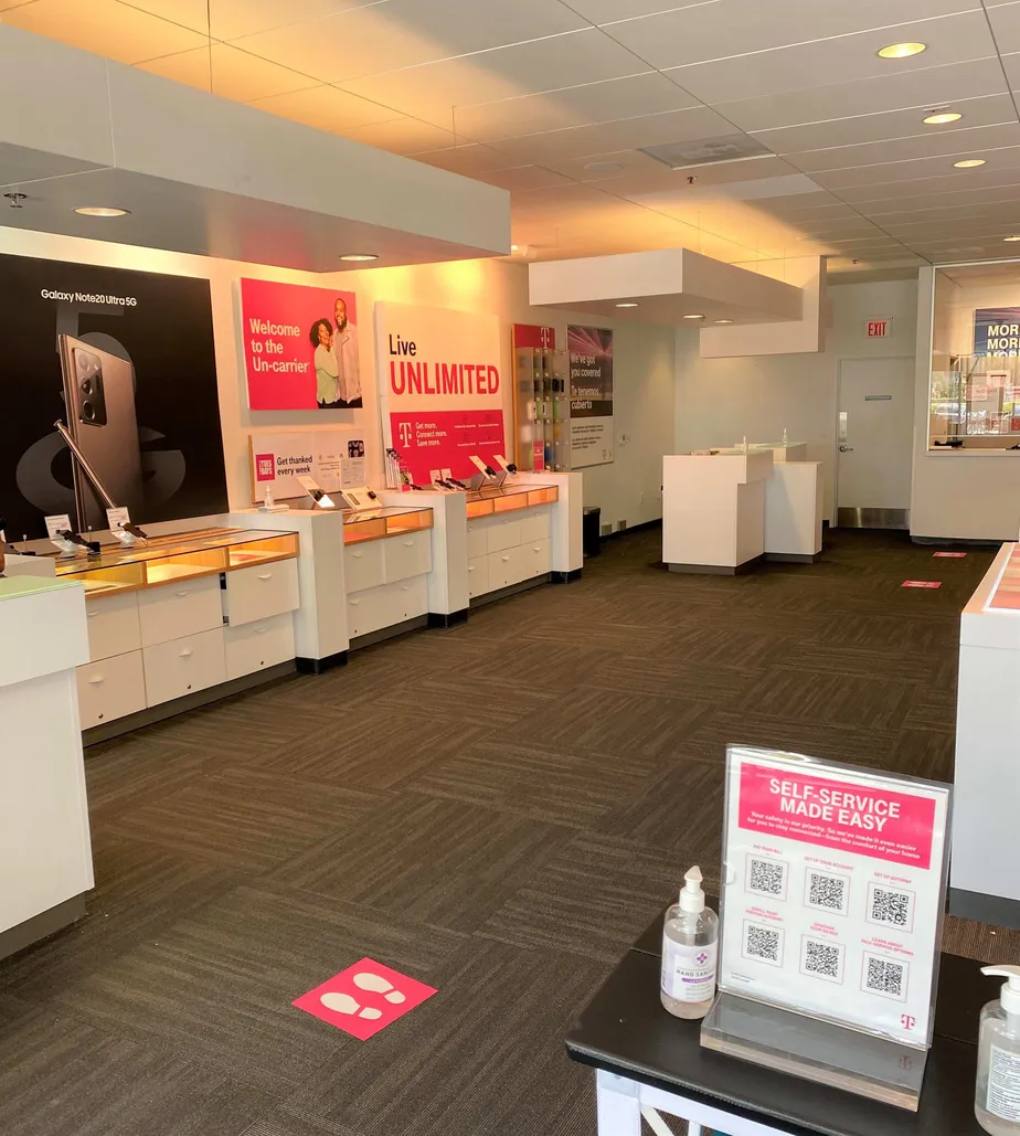 Interior photo of T-Mobile Store at State Rd 7 & Glades Rd, Boca Raton, FL