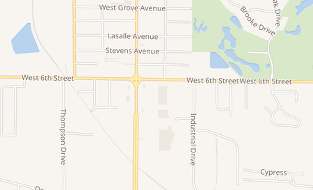 map of 3401 Woodward Ave Muscle Shoals, AL 35661