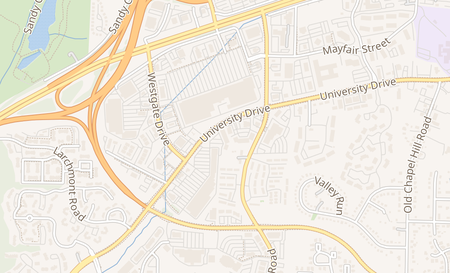 map of 4201 University Dr. Suite 108 Durham, NC 27707
