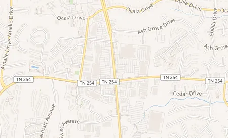 map of 5741 Nolensville Pike Nashville, TN 37211