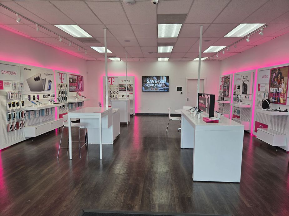 Interior photo of T-Mobile Store at Bee Caves & Walsh Tarlton, Austin, TX
